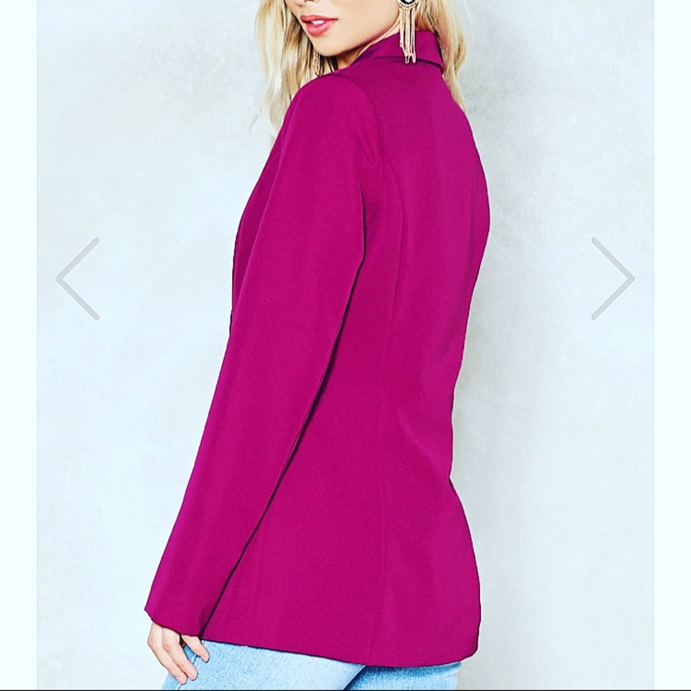 🆕👄 NASTY GAL 👄🆕 Orchid Feminist Blazer